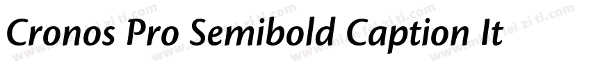 Cronos Pro Semibold Caption Italic字体转换